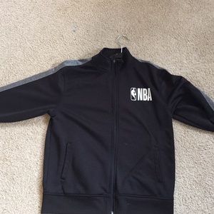 NBA XL boys jacket black and grey